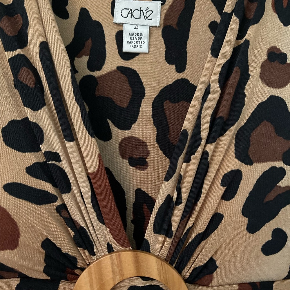 Cache Leopard Print Dress, Knee Length - image 2
